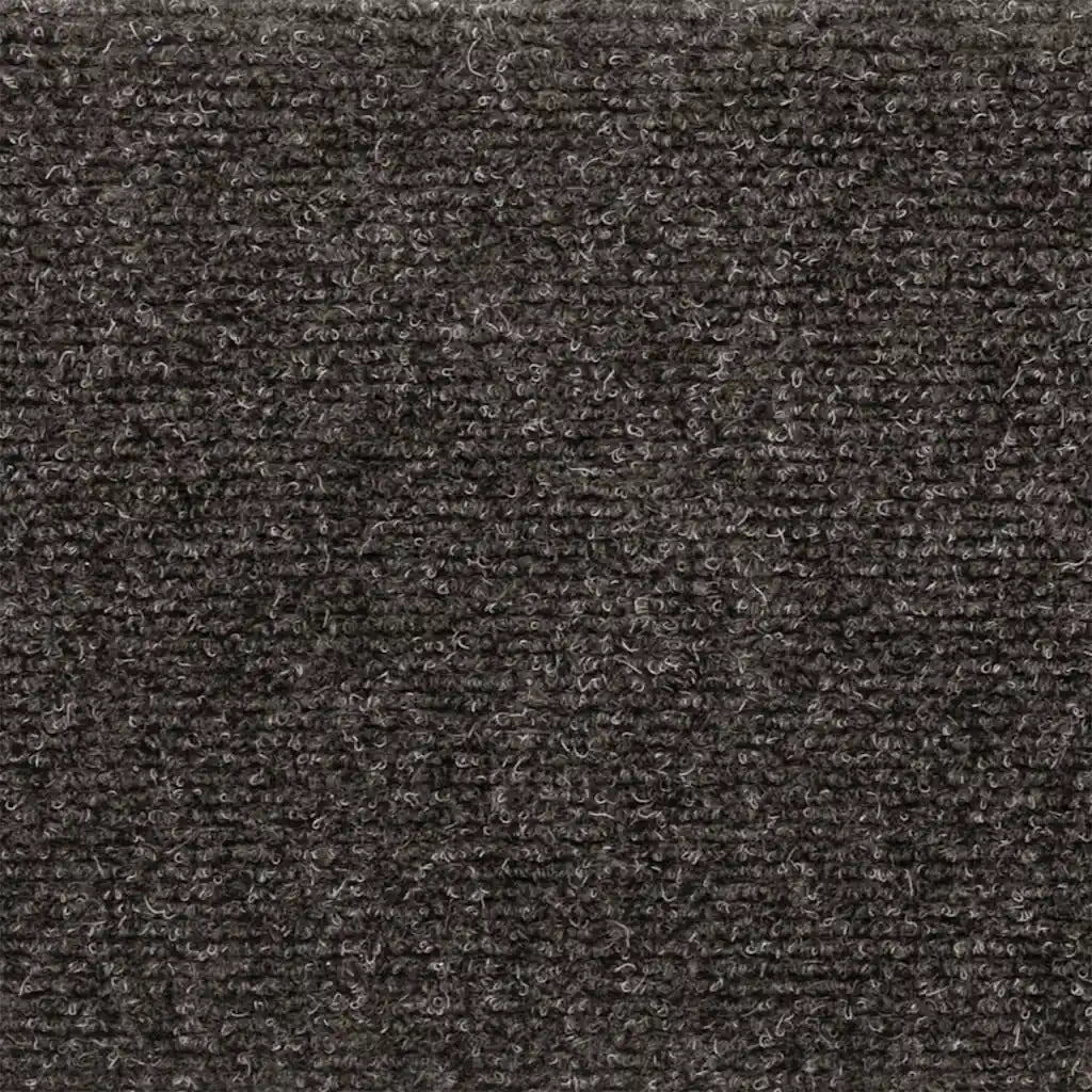 Tappetini per scale autoadesivi 15 pz 65x21x4 cm Antracite Bordo rettangolare 326189