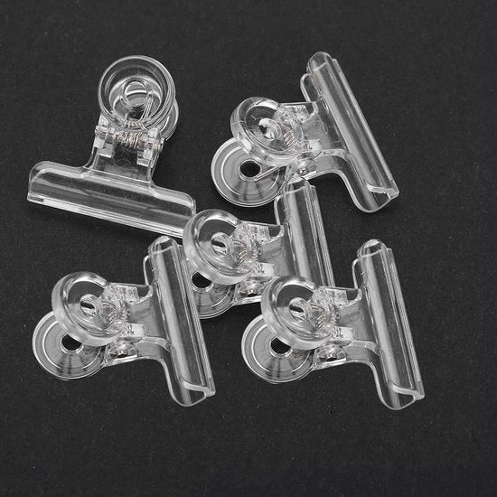 Nagelverlengers multifunzionali a 5 pezzi - Clips per estensione di unghie in vetro di fibra - Materiale in plastica - Facile da usare - 31 mm per unghie lunghe - Clips per estensione di unghie