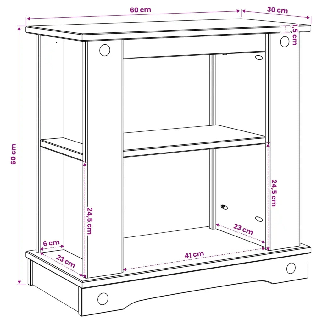 Supporto per Acquario Corona Bianco e marrone 60 x 30 x 60 cm 42034032