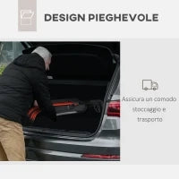 Deambulatore ad Altezza Regolabile con 3 Ruote e Tasca Portaoggetti, in Alluminio, 68x68x86.5-99 cm, Rosso