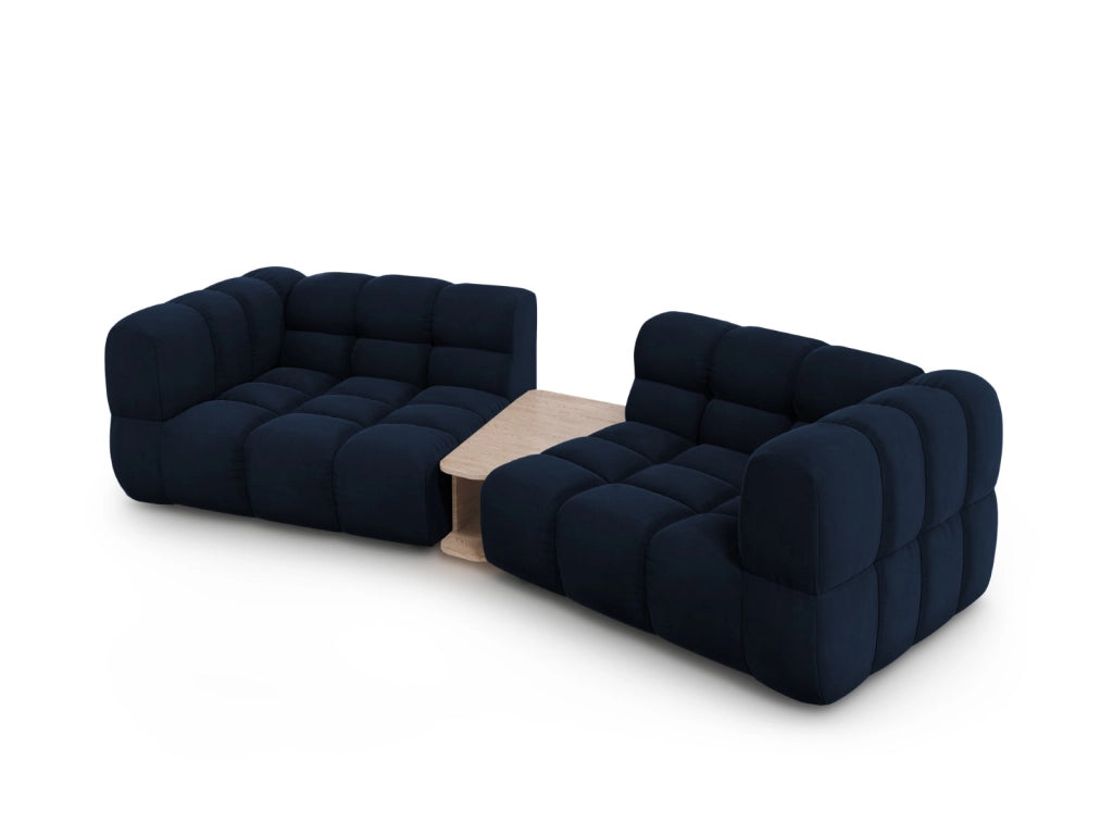 Cosmopolitan Design - Divano modulare "Sky" 2 posti in velluto blu reale 