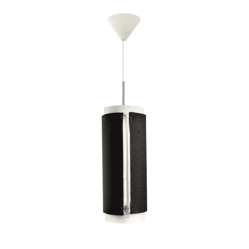 Lampada a sospensione Zip Star in feltro antracite
