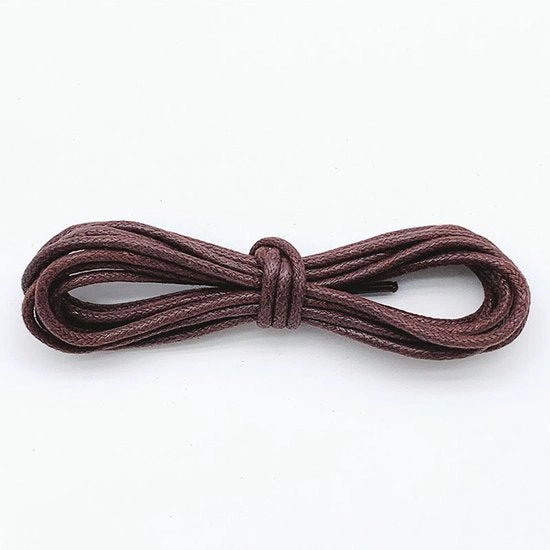 Due paia di cordoncini in cotone di 80 cm di lunghezza - Cordoncini rotondi in cotone di 2,5 mm - Cordoncini robusti rotondi - Cordoncini duraturi - Cordoncini per stivali - Cordoncini in pelle impermeabili - Per scarpe e stivali eleganti