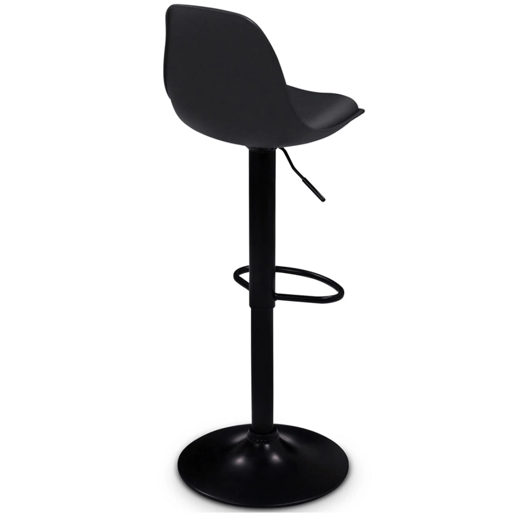IDMarket - Set di 2 sgabelli da bar KARL design con piede nero