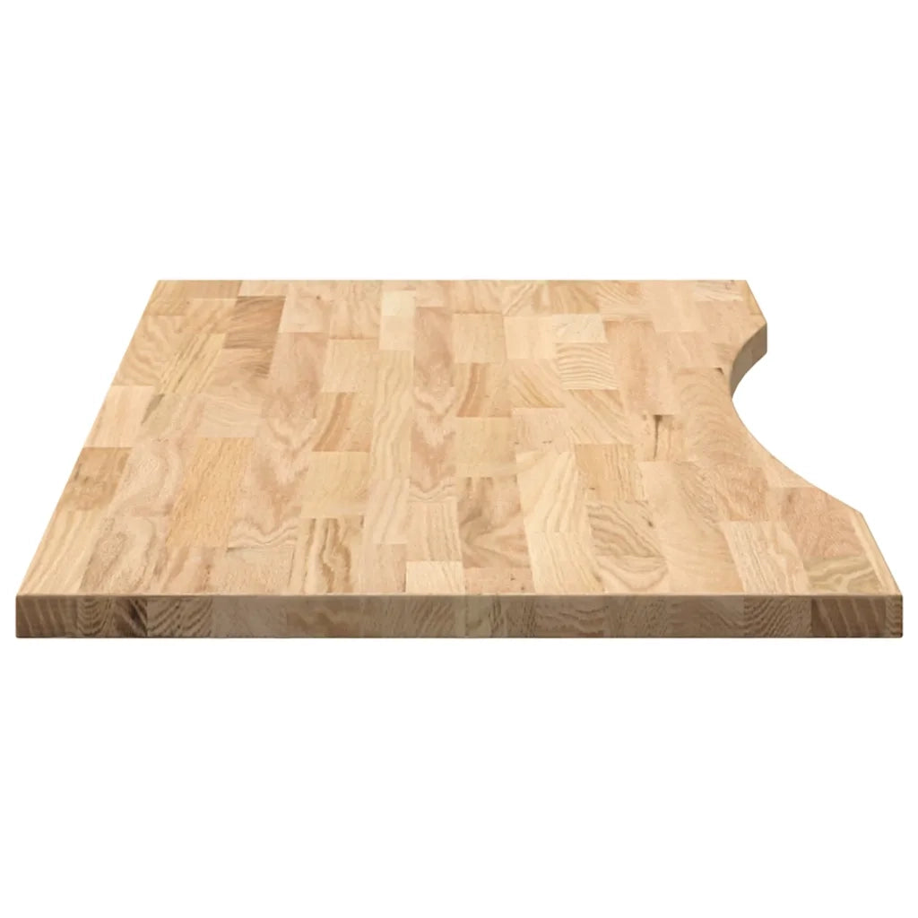 Piano Scrivania 100x50x2,5 cm Rovere Massello Non Trattato