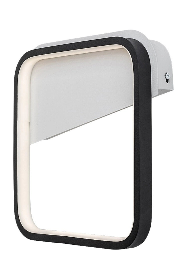 Applique LED quadrata moderna nero/bianco 13W Razzi Rabalux