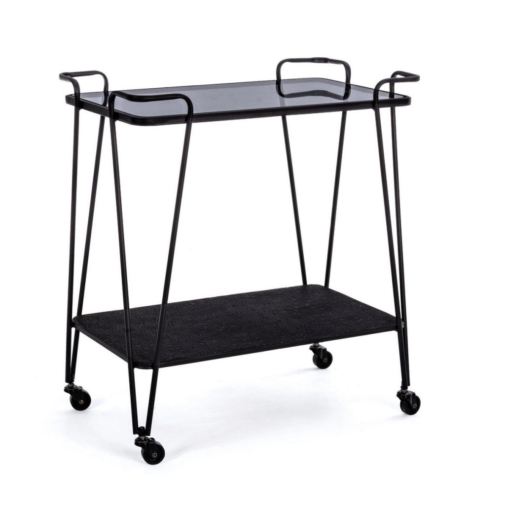 Carrello Zaira in metallo nero