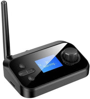 Adattatore di trasmissione coaxiale a fibra ottica con ricevitore Bluetooth 5.1 e lettore TF con scheda di memoria.
