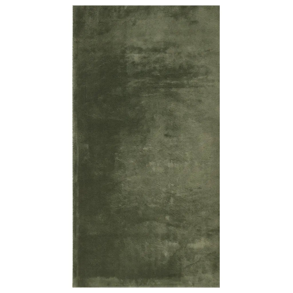 Tappeto Pelo Corto HUARTE Morbido Lavabile Verde Bosco 60x110cmcod mxl 109954