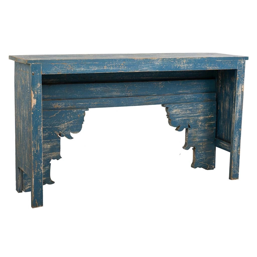 Mobile da ingresso in legno fatto a mano 160x40x90