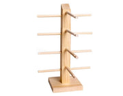 Supporto per occhiali in legno - Display per occhiali da sole - Stand per occhiali - Rettifica occhiali - Standard per occhiali - Capacità di archiviazione - Sicuro da utilizzare - Standard per occhiali