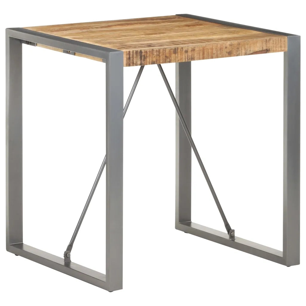 Tavolo da Pranzo 70x70x75 cm in Legno Massello di Mango Grezzo 321599