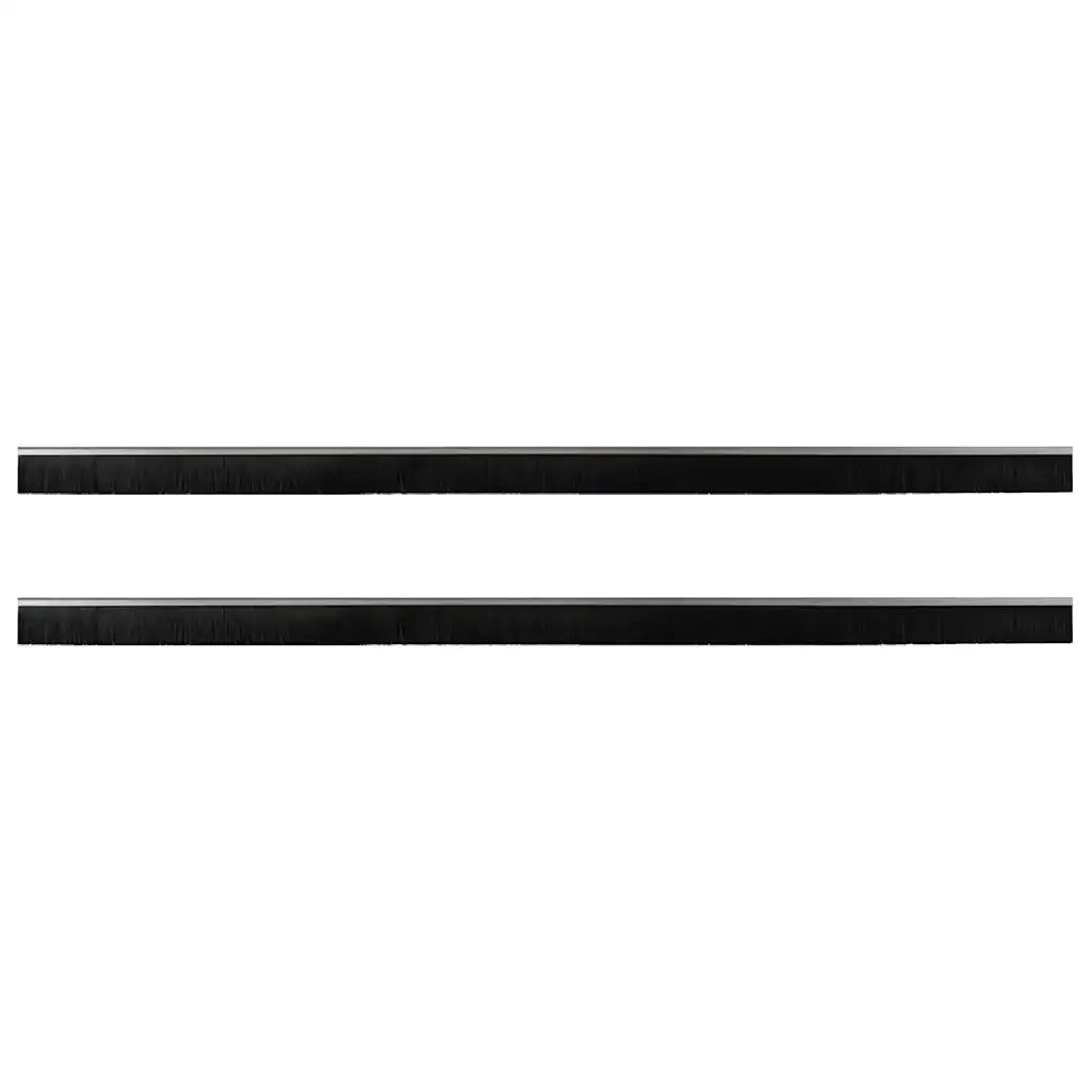 Spazzole per porte a vite 2 pcs Argento 100 cm