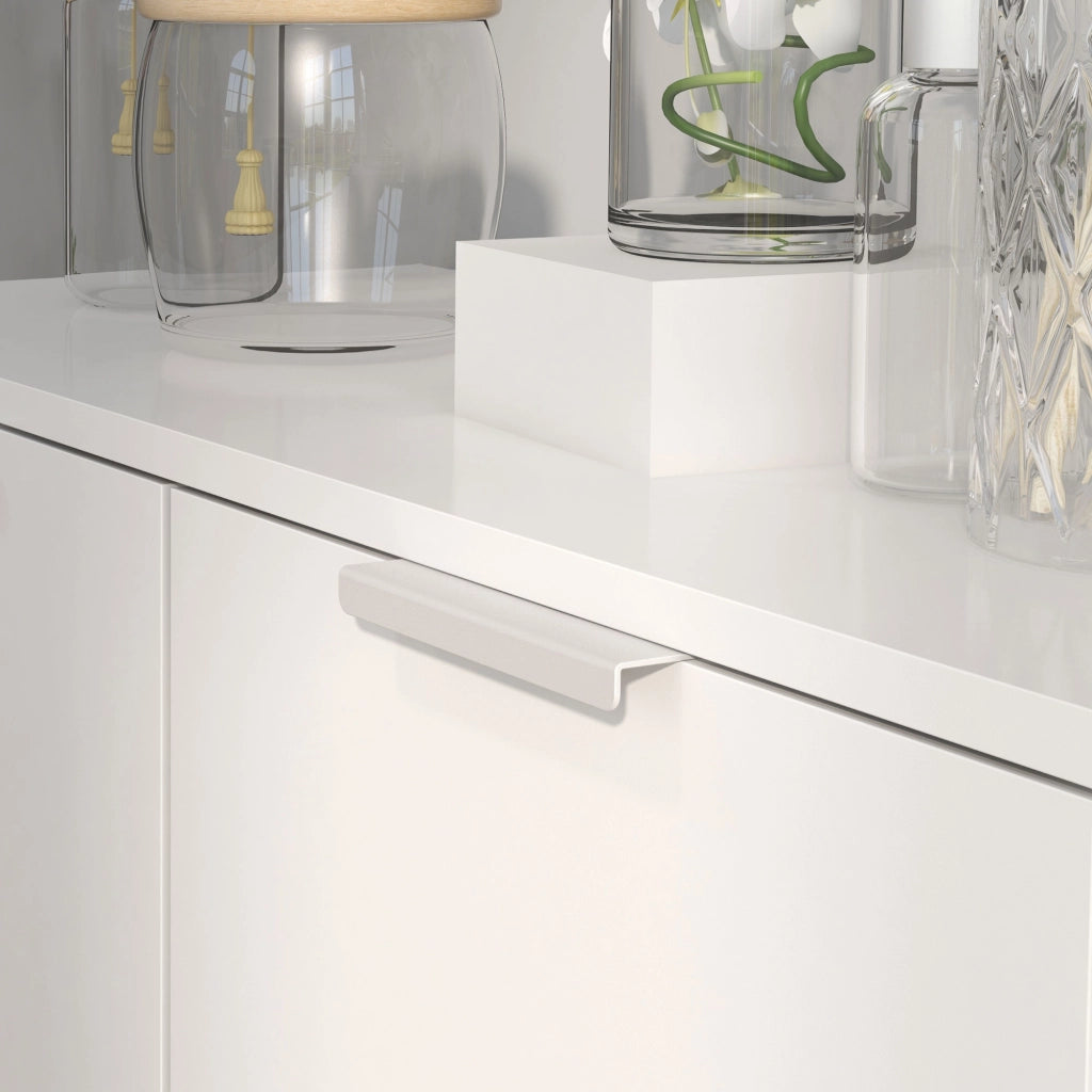 Armadio per Scarpe ¨C zephmum ¨C Bianco Lucido 5 Ripiani