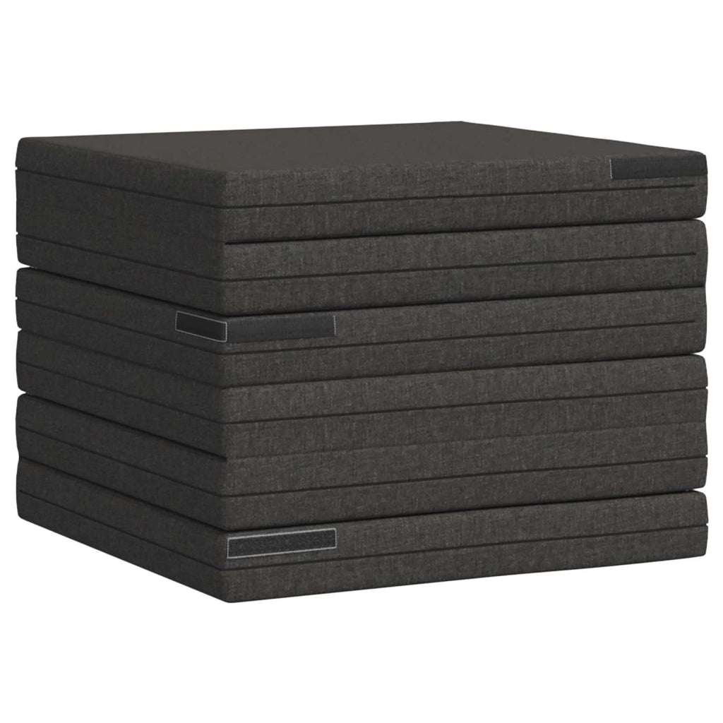 Divano Letto Pieghevole 140 x 67 x 45 cm Grigio Scuro