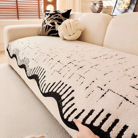 Ottimizzazione del Comfort - Sedile Antiscivolo per Cane - Bancopiede - Protezione per Cani - Felpa soffice e morbida - Pelle amichevole - Modello con tessuto in Fleece a forma di fiocco di neve - Pelle amichevole - Coprimaterasso per sedile.