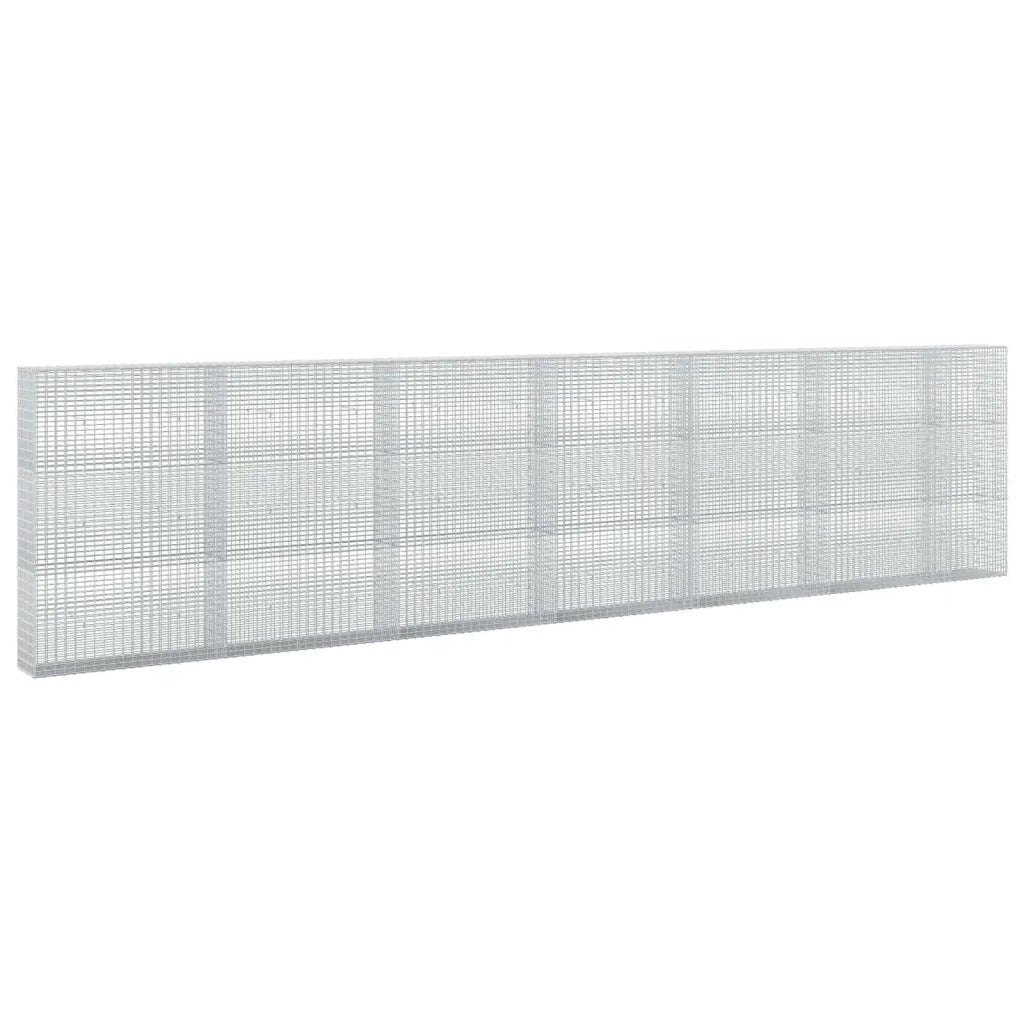 Gabione con Filo da 3,5 mm e Rete da 5x2,5 cm 650x30x150 cm 3461791