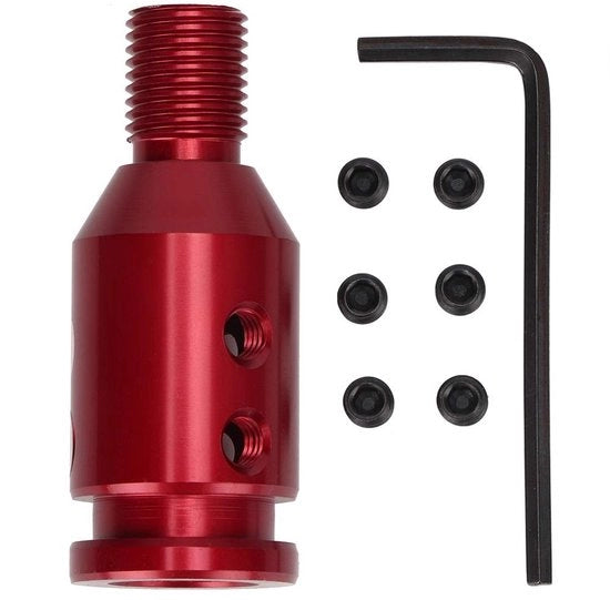 Adattatore per pompa del cambio - Universale - Installazione facile - Rosso - Adatto per pompe del cambio senza dado - Alta pressione - 10 bar