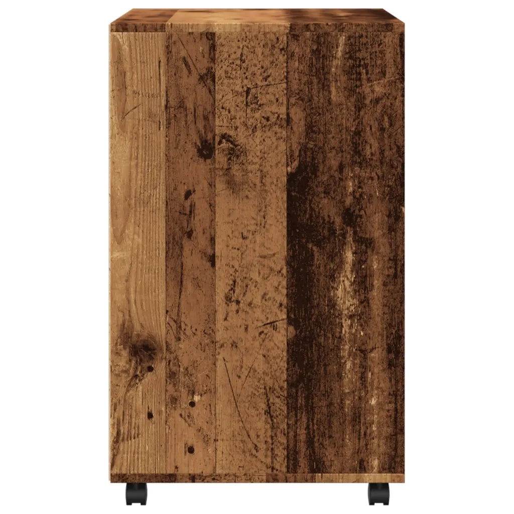 Mobiletto con Ruote Legno Antico 60x48x81 cm in Truciolato CFW7355363