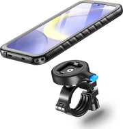 Telefonino per motocicletta per Samsung Galaxy S24 - Impermeabile - 1 secondi per sbloccare e bloccare - Supporto di montaggio impermeabile per S 24 per motocicletta, strada, montagna, bicicletta
