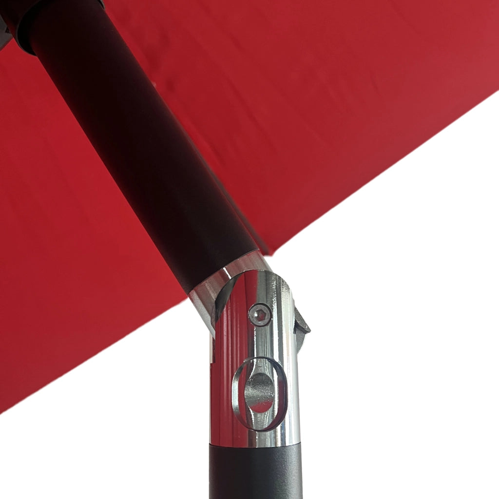 HAPUNAOmbrellone rotondo diritto diametro 3,30 m rosso
