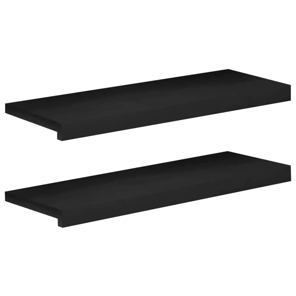 Tappeti per scale 2 pz 70 x 25 x 2 cm Nero 3446172