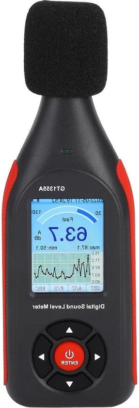 Decibelometro Alta Precisione - Misuratore del Livello del Suono 30-130 dB - Schermo LCD - Individui Famiglie Aziende