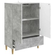Credenza | Madia | Buffet da pranzo | Armadio da pranzo Grigio Cemento 66 x 34,5 x 95 cm Legno ingegnerizzato