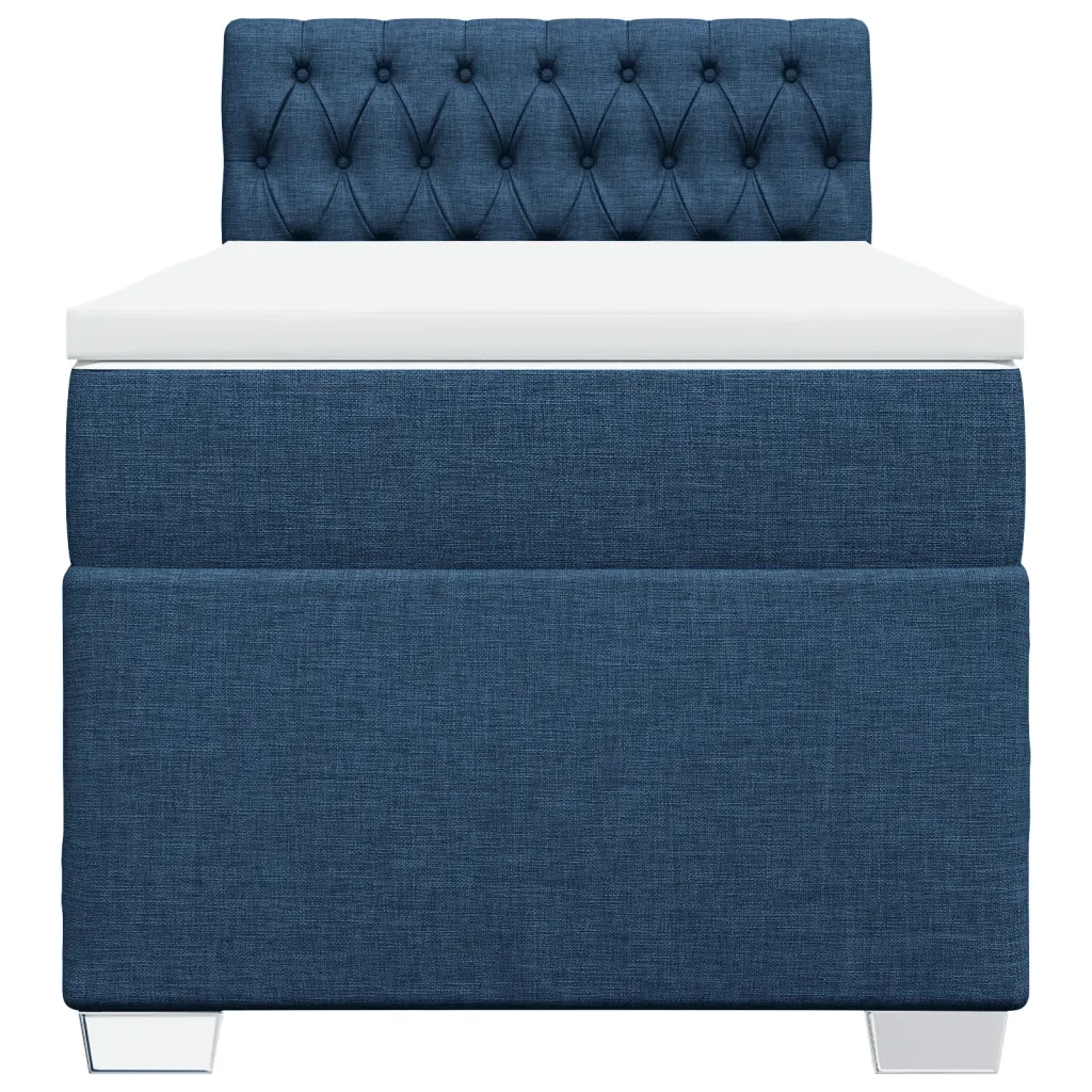Giroletto a Molle con Materasso Blu 100x200 cm in Tessuto 3285812
