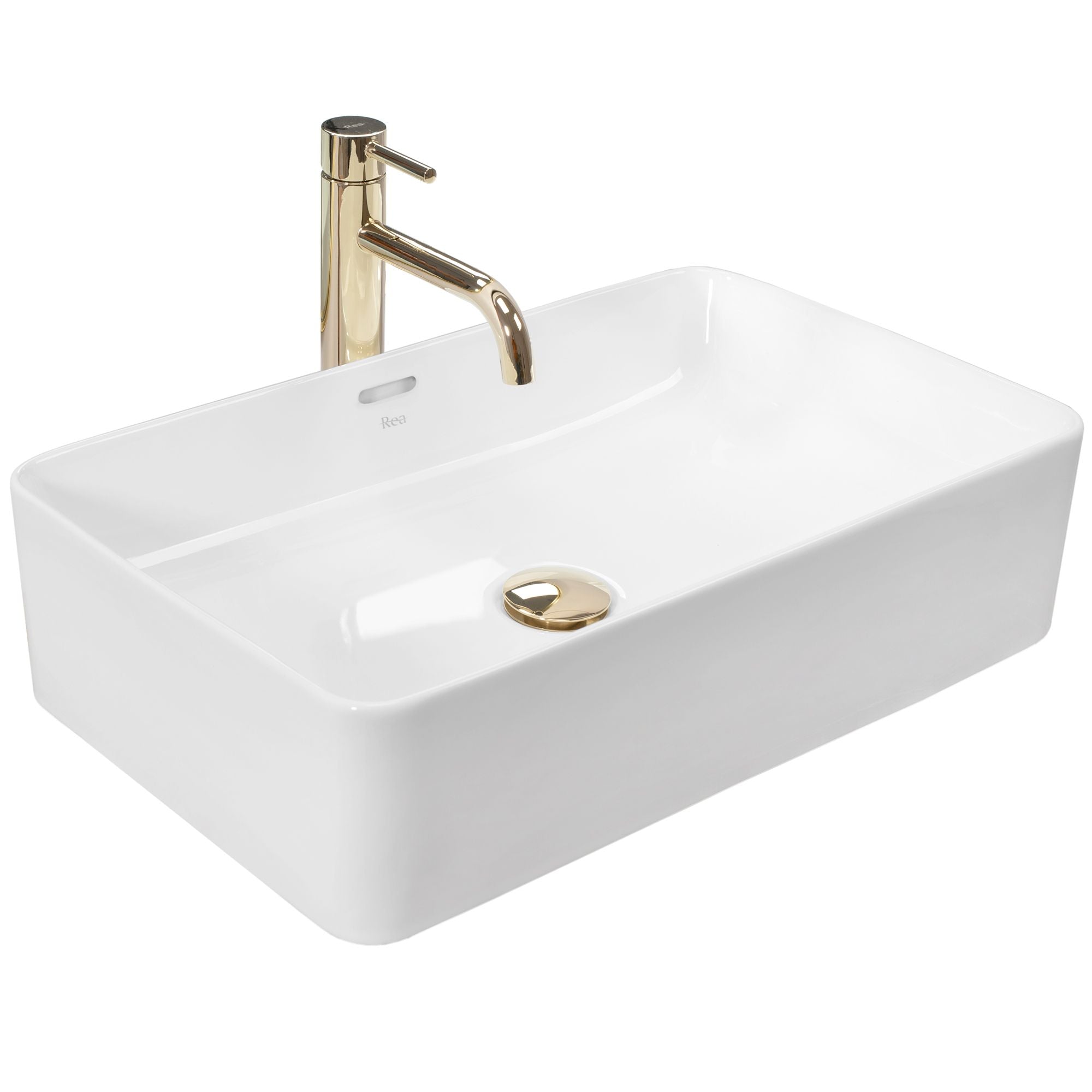 Lavabo Da Appoggio Rea Berta 55 White