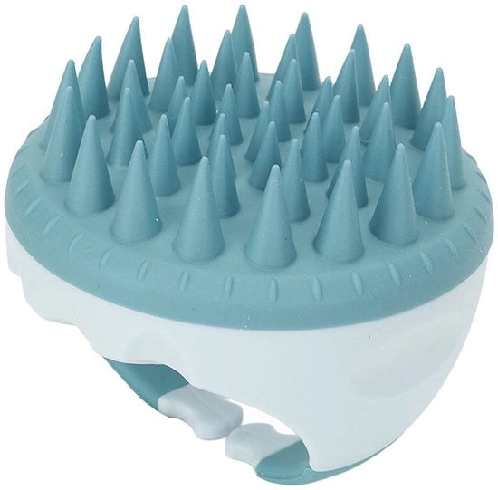 Massaggiatore per la Scalfatura Idrogrifo - Idoneo per Tutti i Tipi di Capelli - Setole di Silicone morbide - Borsetto per la Capigliatura