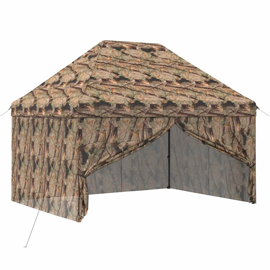 Gazebo Pop-up con 4 Pareti 3 x 4,5 m Mimetico Foresta 42036837