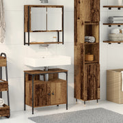 Mobile da Bagno con Lavabo Integrato in Legno Vecchio