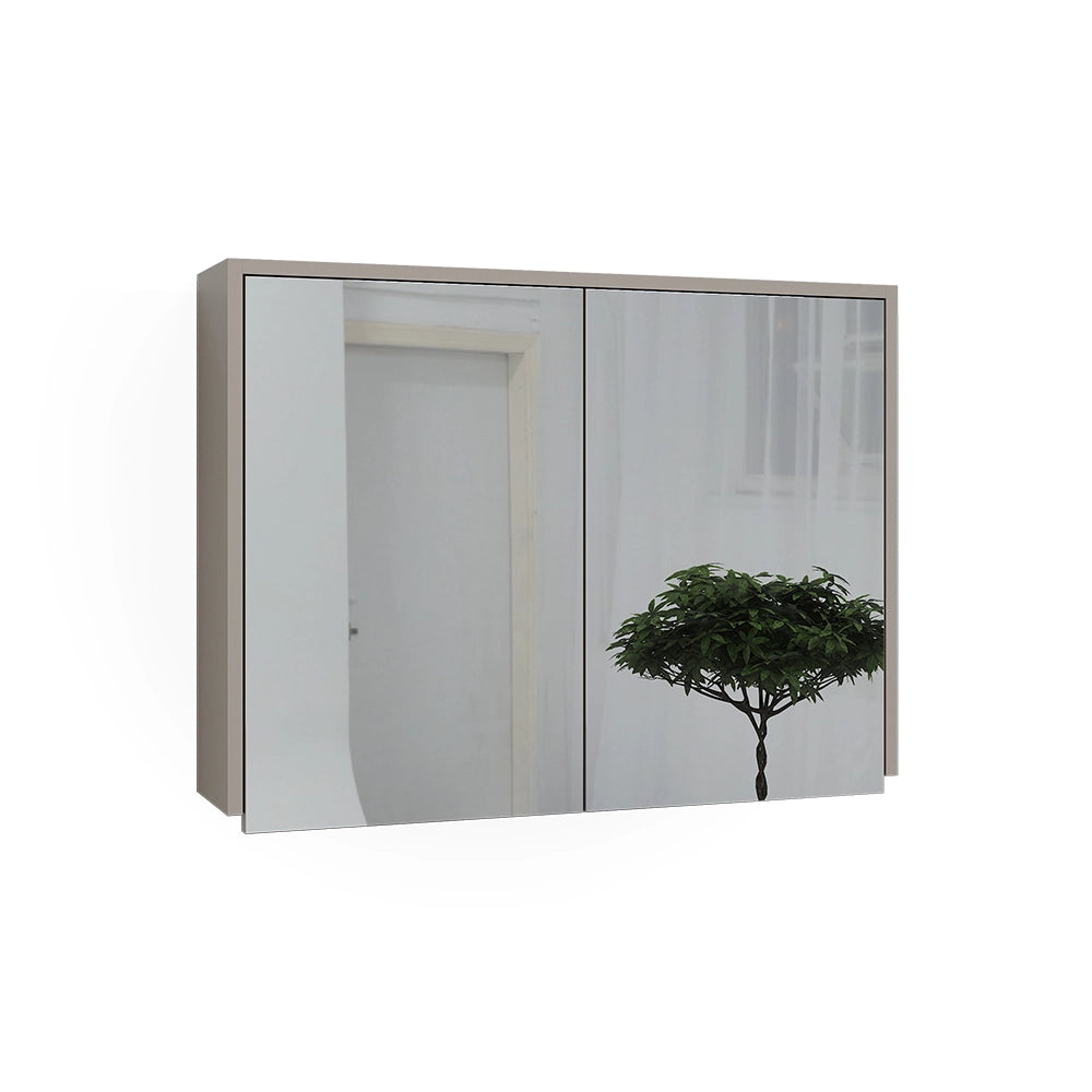 Vicco Specchio contenitore bagno Cachemire 80 x 60 cm con 2 scomparti chiusi