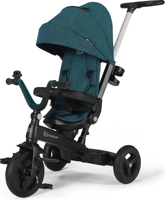 Bicicletta per Bambini con Manubrio da Trainare e Sedile Girevole 360° - Bicicletta Comoda e Sicura per Bambini da 9 Mesi a 5 Anni