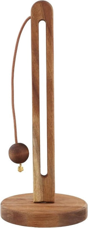Sostegno per asciugamano in legno - sostegno per asciugamano in bagno - ripostiglio per asciugamano e carta igienica in posizione verticale