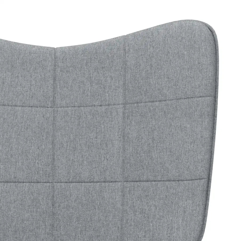 Divano Sedia-Poltrona Relax Grigio Chiaro in Tessuto 785672