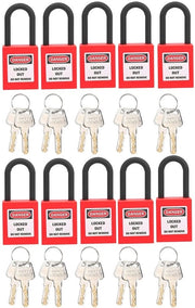 Set di Blocco e Sblocco per Sicurezza Industriale - 10 Pezzi - Nylon PA - Per applicazioni industriali - Sicurezza affidabile - Prevenzione efficiente