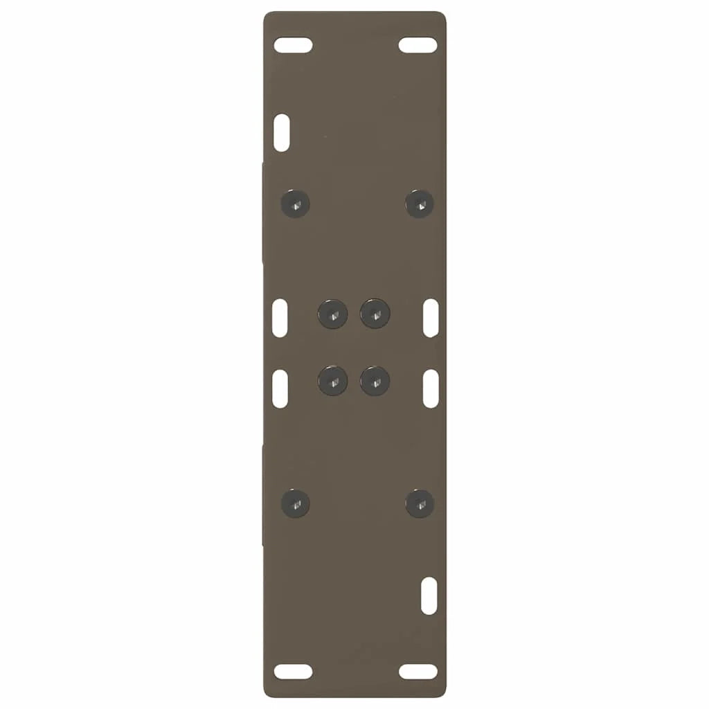 Set di 2 gambe per tavolo da pranzo a forma di A 50 x 72 cm design moderno con piedini regolabili acciaio nero 02_0057125