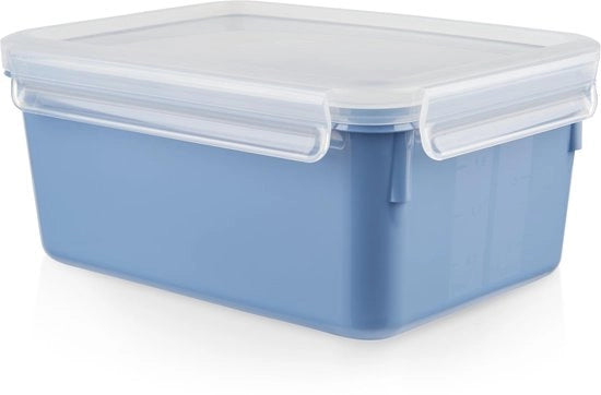Contenitore alimentare Color Edition, 2,2 L, blu, plastica BPA-free, rettangolare, 100% ermetico, resistente a lavastoviglie e forno a microonde, codice prodotto N1012810