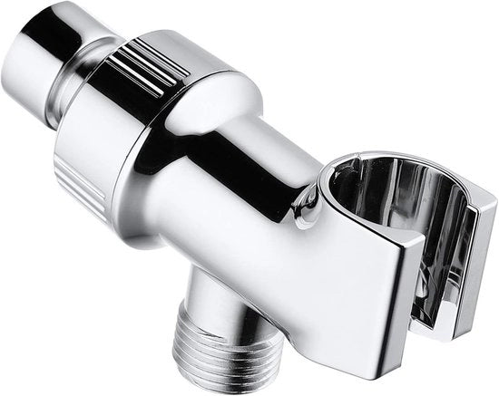 Handdouchehouder universale con regolazione, douchearmbevestigingsbeugel con messing e chiusura a douchekop in chroom