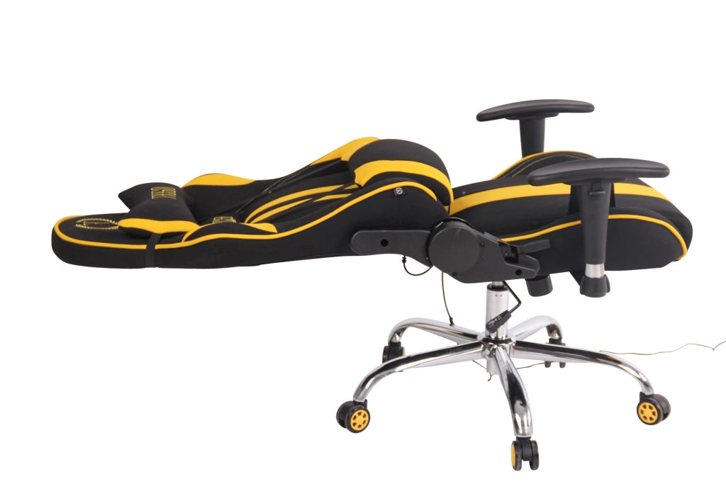 Sedia Ufficio Massaggiante Limit XM In Tessuto Nero/giallo