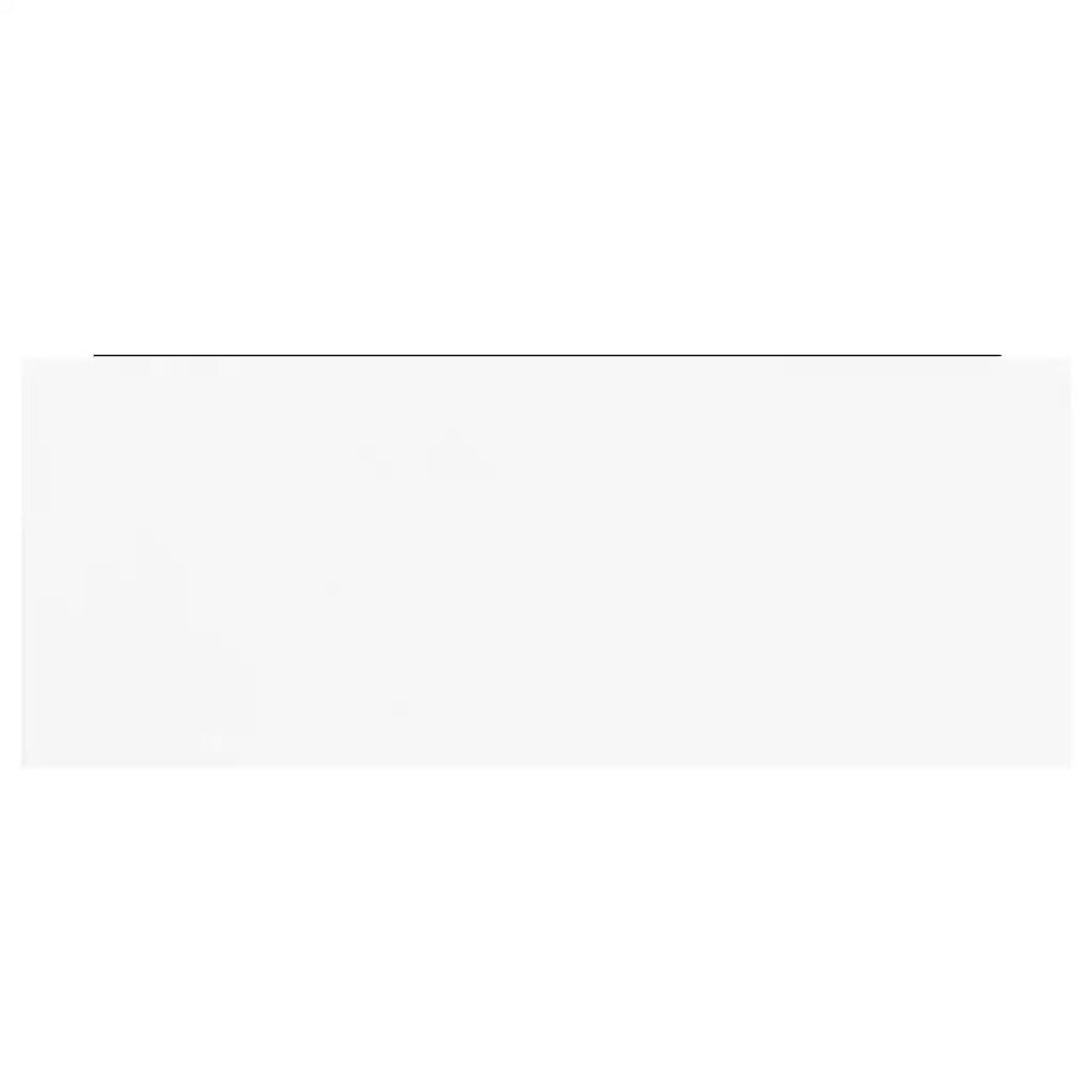 Scaffali a Parete 4 pz Bianco Lucido 60x23,5x3,8 cm in MDF 323750