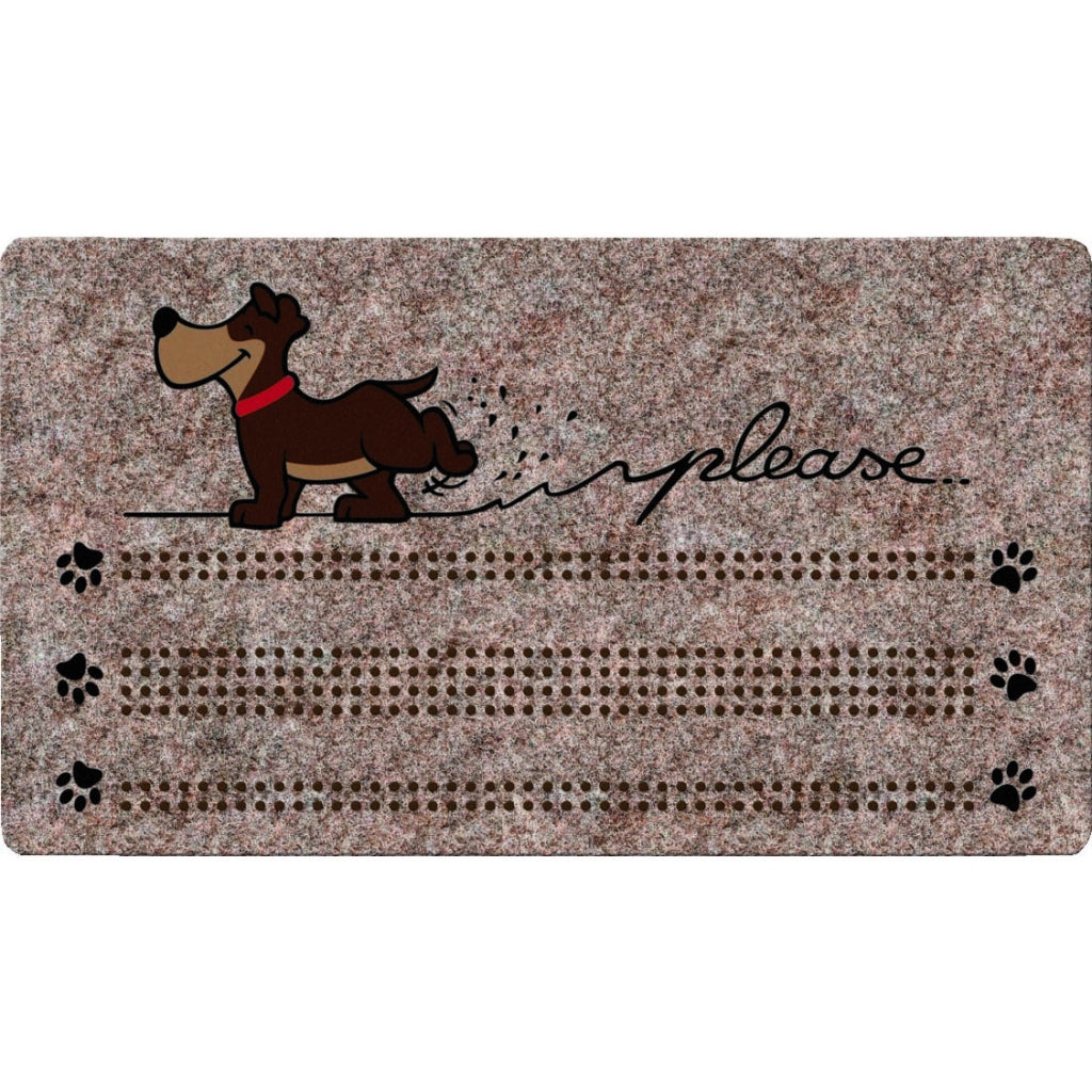 ZERBINO BRUSH FLOCK 40X70CM MARRONE