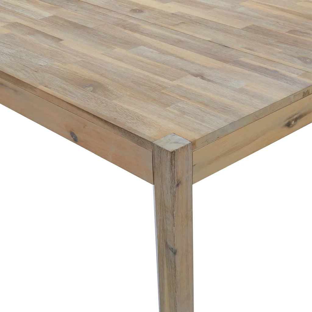 Set da Pranzo 7 pz in Legno Massello di Acacia 3106442