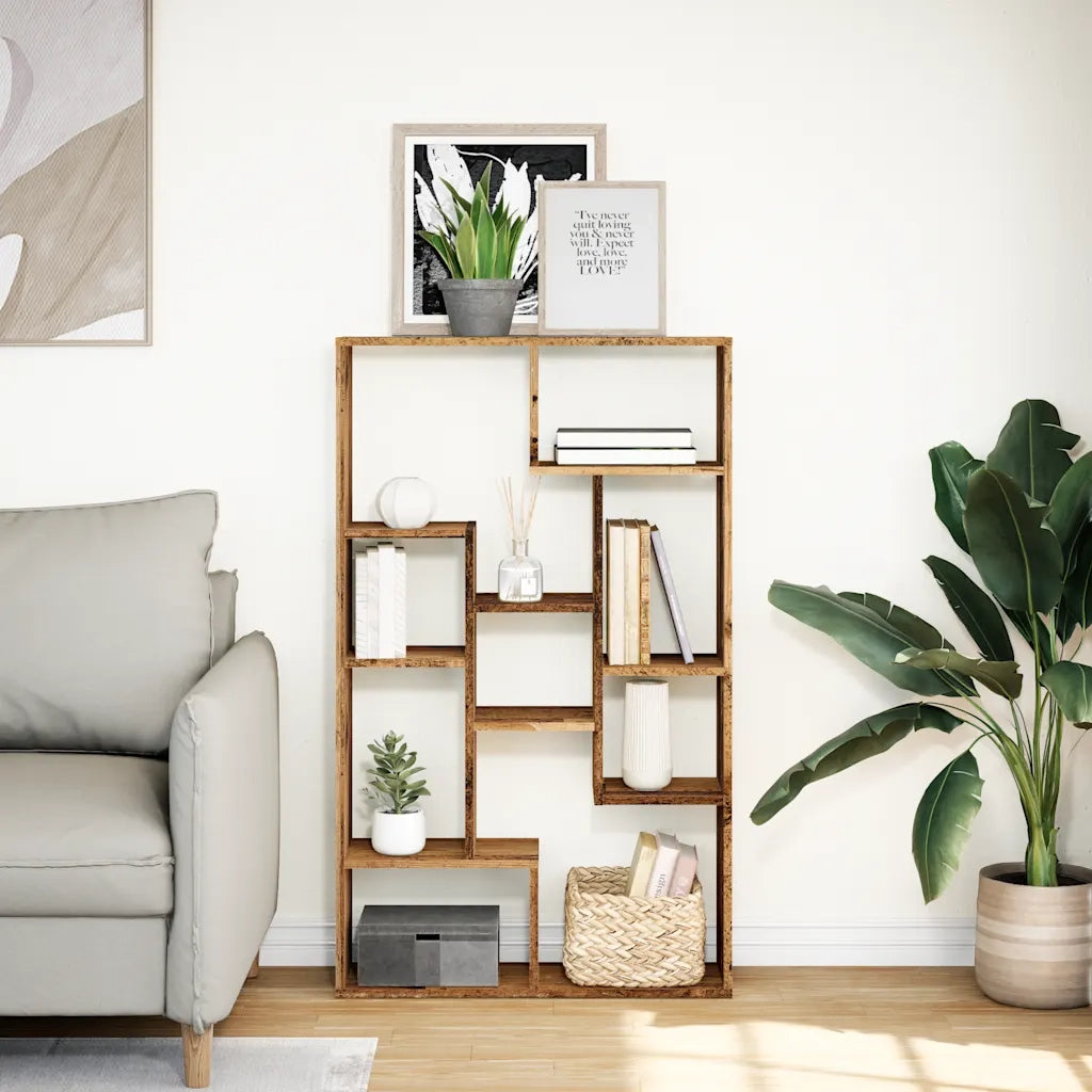 vidaXL Libreria Legno Antico 72x20x120 cm in Truciolato