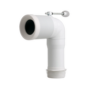 Curva tecnica per vaso traslato con scarico a terra da 6 a 14 cm