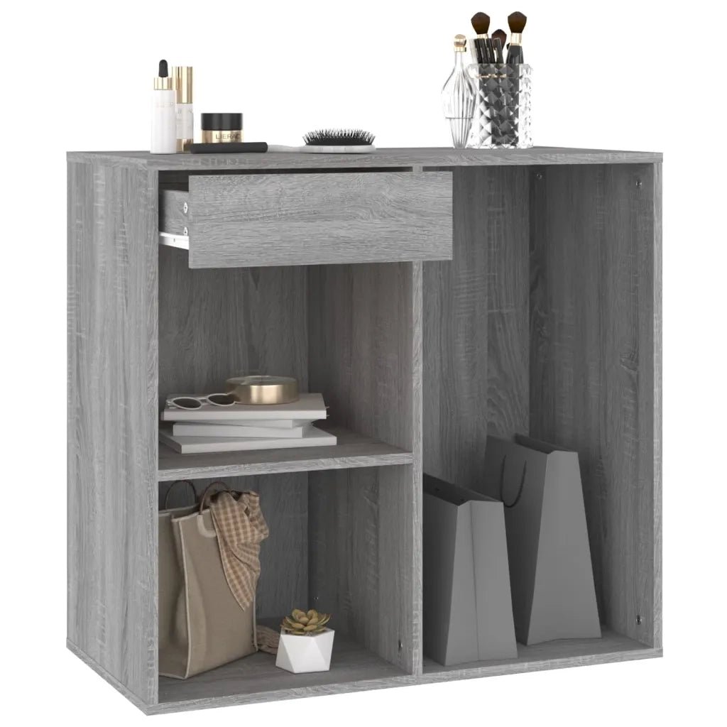 Armadietto Cosmetici Grigio Sonoma 80x40x75cm Legno Multistrato 820503
