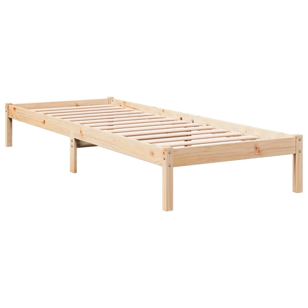 Letto singolo | Letto per adulti | Letto Extra Lungo senza Materasso 90x210 cm in Legno di Pino