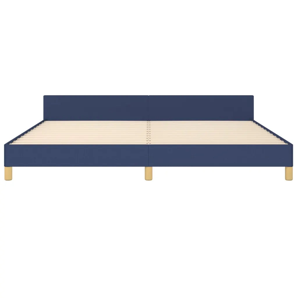 Giroletto con Testiera Blu 180x200 cm in Tessuto cod mxl 59028